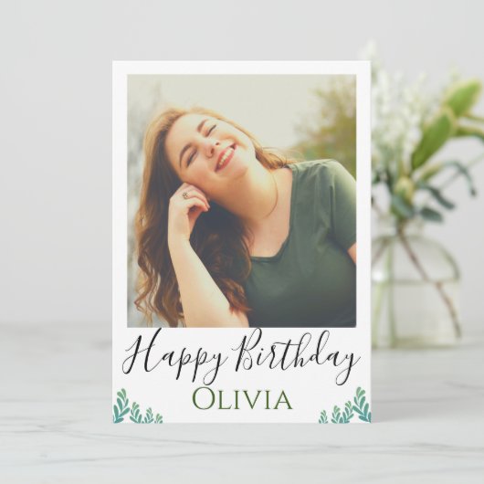 Invitation Joyeux anniversaire (Debout devant)