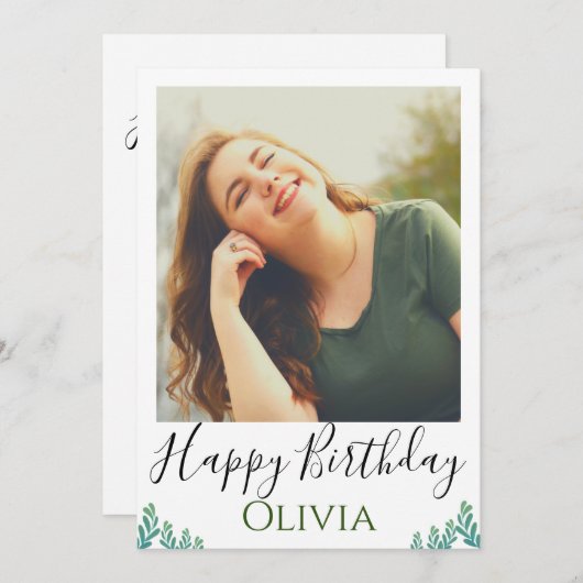 Invitation Joyeux anniversaire (Devant / Derrière)