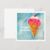 Invitation Joyeux Anniversaire (Devant / Derrière)