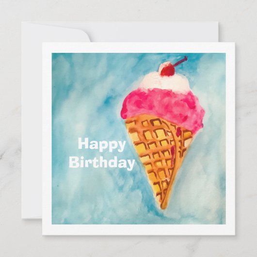 Invitation Joyeux Anniversaire (Devant)