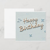 Invitation joyeux anniversaire (Devant / Derrière)