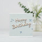 Invitation joyeux anniversaire (Debout devant)