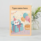 Invitation Joyeux anniversaire ! (Debout devant)