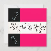 Invitation Joyeux anniversaire (Devant)