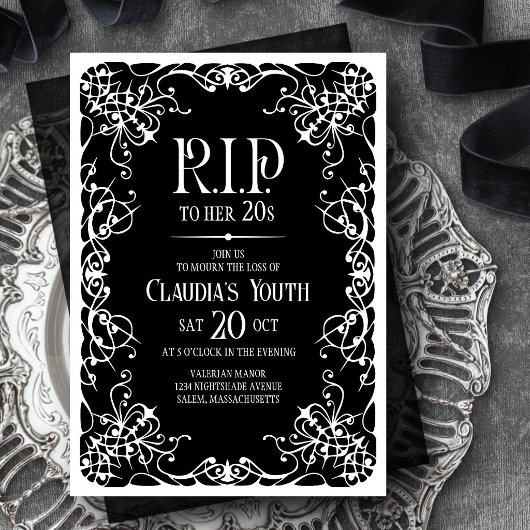 Invitation Joyeux anniversaire 20s 30s 40s