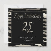 Invitation Joyeux Anniversaire 25 Ans (Devant)