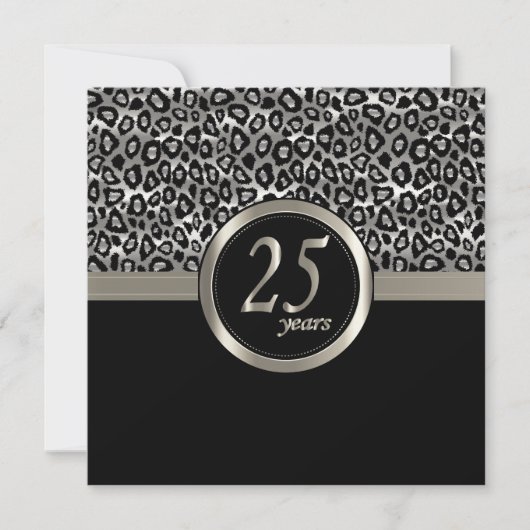 Invitation Joyeux Anniversaire 25 Ans (Devant)