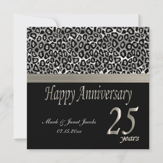Invitation Joyeux Anniversaire 25 Ans (Devant)