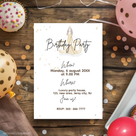 Invitation Joyeux anniversaire 50 ans