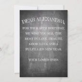 Invitation Joyeux anniversaire - 50 ans et fabuleux (Dos)