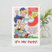 Invitation Joyeux anniversaire 5 ans Inite (Debout devant)