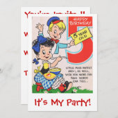 Invitation Joyeux anniversaire 5 ans Inite (Devant / Derrière)