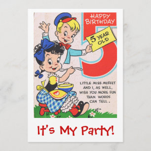 Invitation Joyeux anniversaire 5 ans Inite