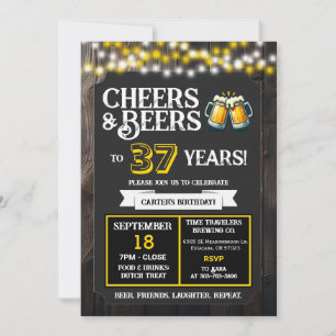 Invitation Joyeux Anniversaire à la Brasserie : 37 Ans de Che