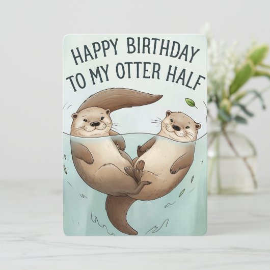 Invitation Joyeux Anniversaire À Ma Femme De Mariage À Moitié (Debout devant)