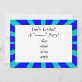 Invitation Joyeux anniversaire à un type Super (Dos)