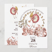 Invitation Joyeux Anniversaire Alice au Pays des Merveilles (Devant / Derrière)