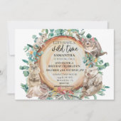 Invitation Joyeux Anniversaire Animaux Australiens Mignons et (Devant)