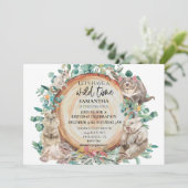 Invitation Joyeux Anniversaire Animaux Australiens Mignons et (Debout devant)