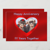 Invitation Joyeux Anniversaire ?? ANS ENSEMBLE-INVITATION-2 (Devant / Derrière)