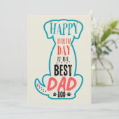 Invitation Joyeux Anniversaire Au Meilleur Papa Chien (Debout devant)