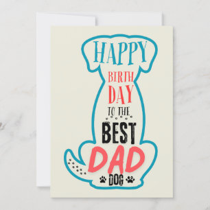 Invitation Joyeux Anniversaire Au Meilleur Papa Chien