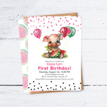 Joyeux Anniversaire au Petit Cochon Mignon Mangean