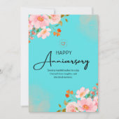 Invitation Joyeux Anniversaire avec des vœux sincères (Devant)