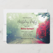 Invitation Joyeux anniversaire avec une photo de paysage de v (Devant)