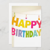 Invitation Joyeux anniversaire Bannière Anniversaire (Devant / Derrière)