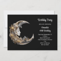 Joyeux Anniversaire Beau Visage dans la Lune