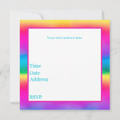 Invitation Joyeux Anniversaire beigne ajouter date filles (Dos)