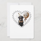 Invitation Joyeux anniversaire Black Labrador Balloon personn (Dos)