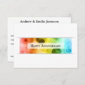 Invitation joyeux anniversaire bokeh (Devant / Derrière)