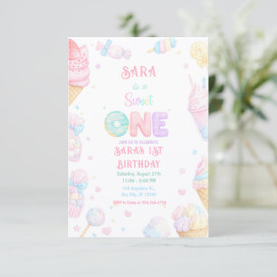 Invitation Joyeux Anniversaire Bonbon Pastel
