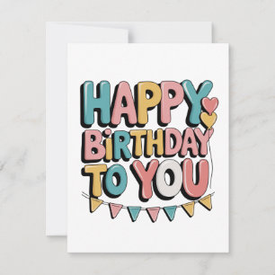 Invitation Joyeux Anniversaire Bulles