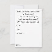 Invitation Joyeux Anniversaire (cinderStripe) (Dos)