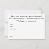 Invitation Joyeux anniversaire (cinderStripe) (Dos)