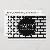 Invitation Joyeux anniversaire (cinderStripe) (Devant / Derrière)