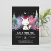 Invitation Joyeux anniversaire de chats modernes (Debout devant)