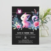 Invitation Joyeux anniversaire de chats modernes (Debout devant)