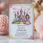 Invitation Joyeux Anniversaire de Conte de Fées Princesse