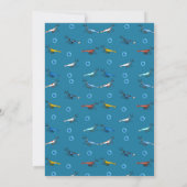 Invitation Joyeux anniversaire de crevettes (Dos)