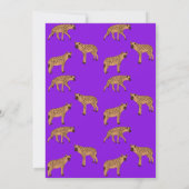 Invitation Joyeux Anniversaire de Hyenas (Dos)