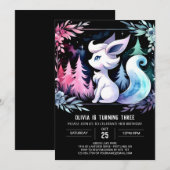 Invitation Joyeux anniversaire de Jungle Wolf (Devant / Derrière)