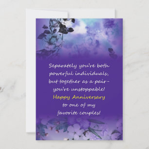 Invitation Joyeux anniversaire de Mariage salutations pour un