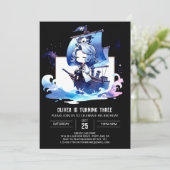 Invitation Joyeux anniversaire de pirate Dreamy (Debout devant)