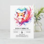 Invitation Joyeux anniversaire Digital Fox (Debout devant)