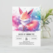 Invitation Joyeux anniversaire Digital Fox (Debout devant)