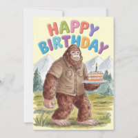 Joyeux Anniversaire Drôle BigFoot Sasquatch